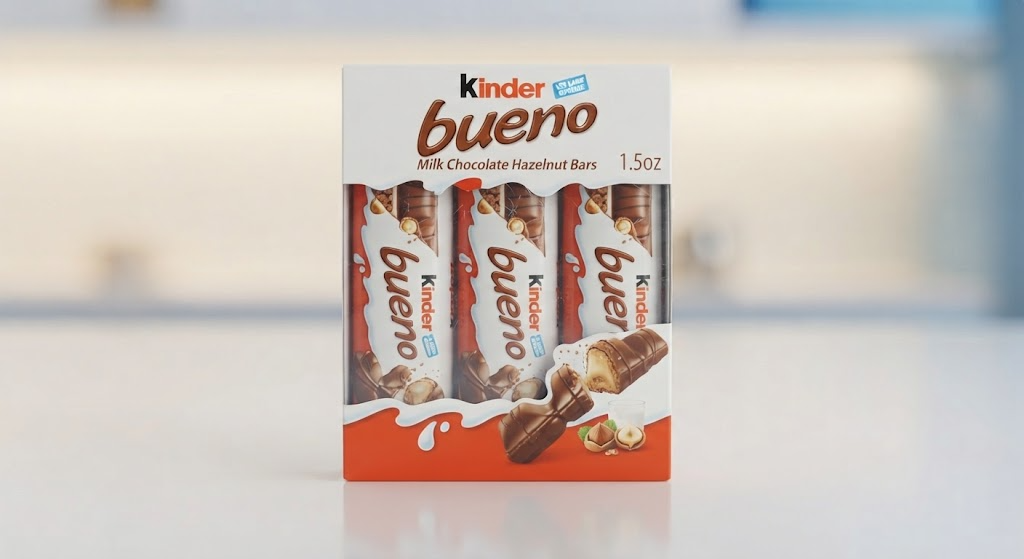 Kinder Bueno Milk Chocolate Hazelnut Bars, 1.5oz