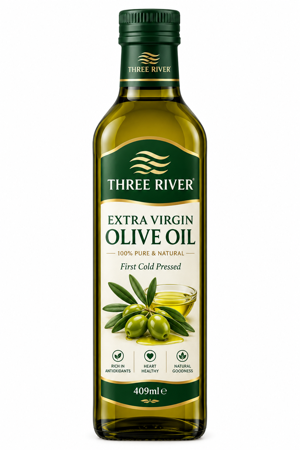 Three River - Extra Virgin Olive Oil 409ml